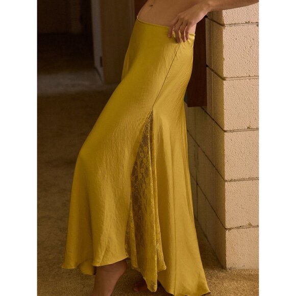 FREE PEOPLE Make You Mine Half Slip / Bitter Oil - Picture 5 of 9